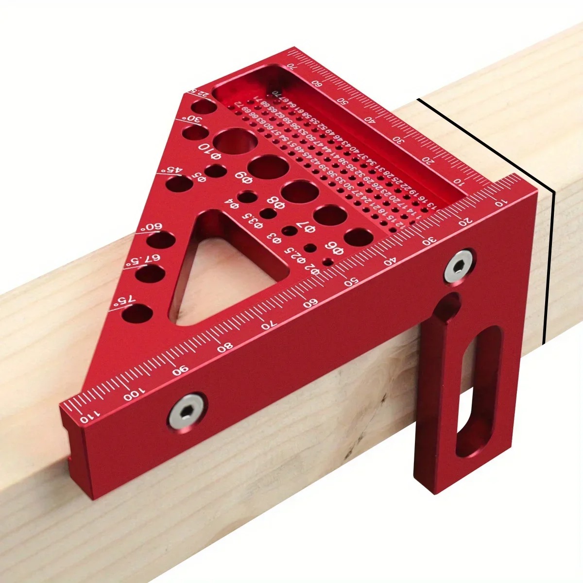 Woodworking Basic Tools - Règle de mesure multi-angles 3D, 45/90