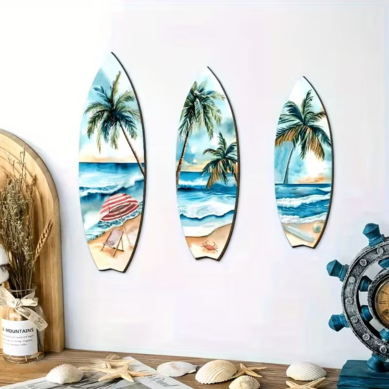 Xfasten Woodworking Double Sided Tape - Lot de 3 décorations murales en