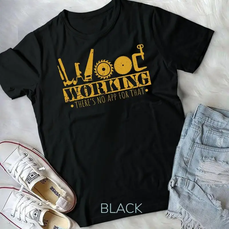 Woodworking Gifts For Men - T-shirt unisexe pour entrepreneur, outils de