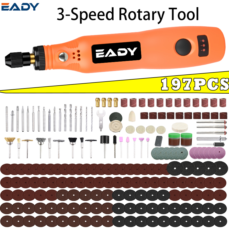 Woodworking Basic Tools - Kit d'outils rotatifs sans fil USB