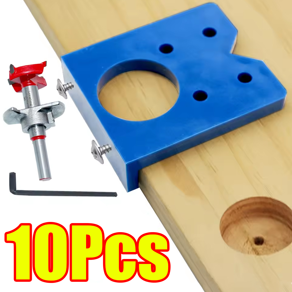 Woodworking Design Software - 1-10 pièces Gabarit de perçage pour