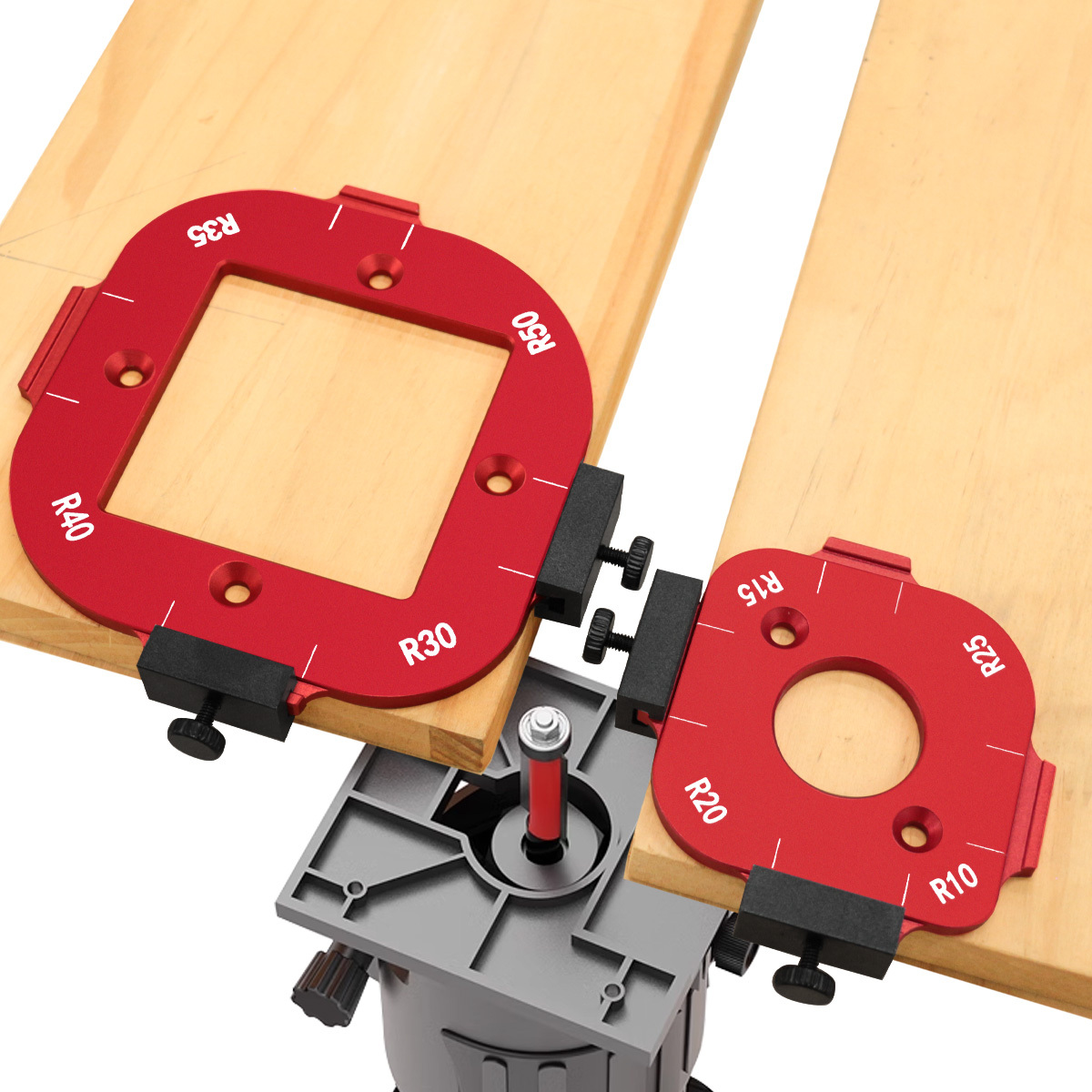 Woodworking Design Software - Gabarit d'angle arrondi pour défonceuse à