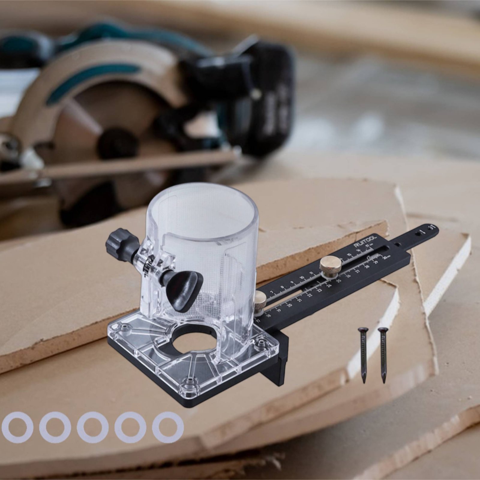 Woodworking Routers - Gabarit de découpe circulaire pour routeur,