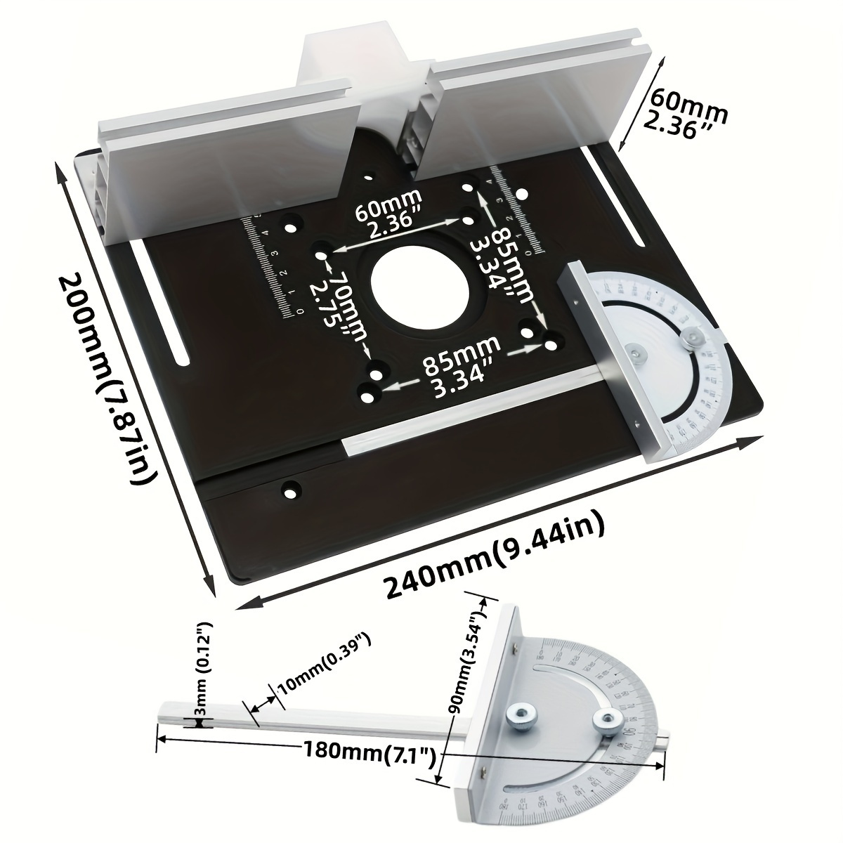 Panneau d'insertion de bureau  - Woodworking Routers avis et prix