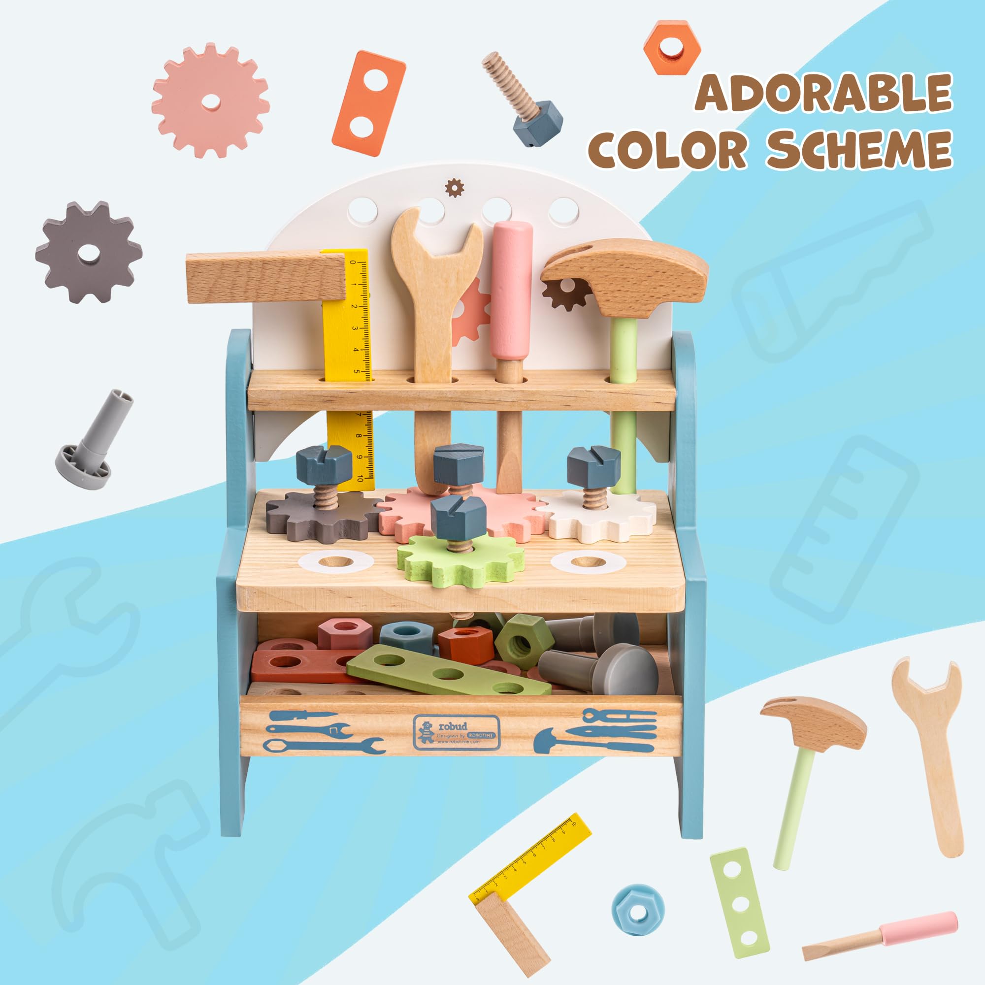 Ensemble d'outils de jeu en bo - Woodworking Kit avis et prix