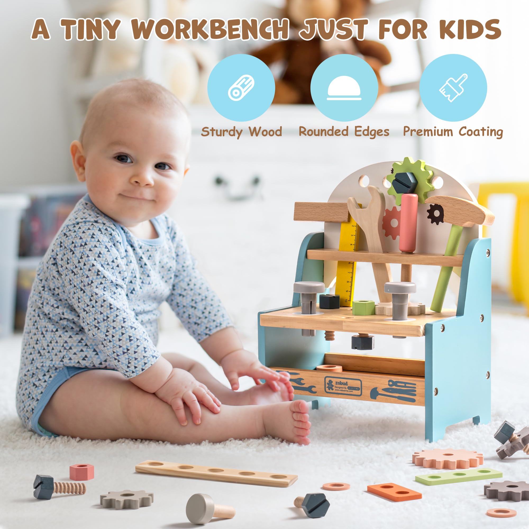 Ensemble d'outils de jeu en bo - Woodworking Kit avis et prix