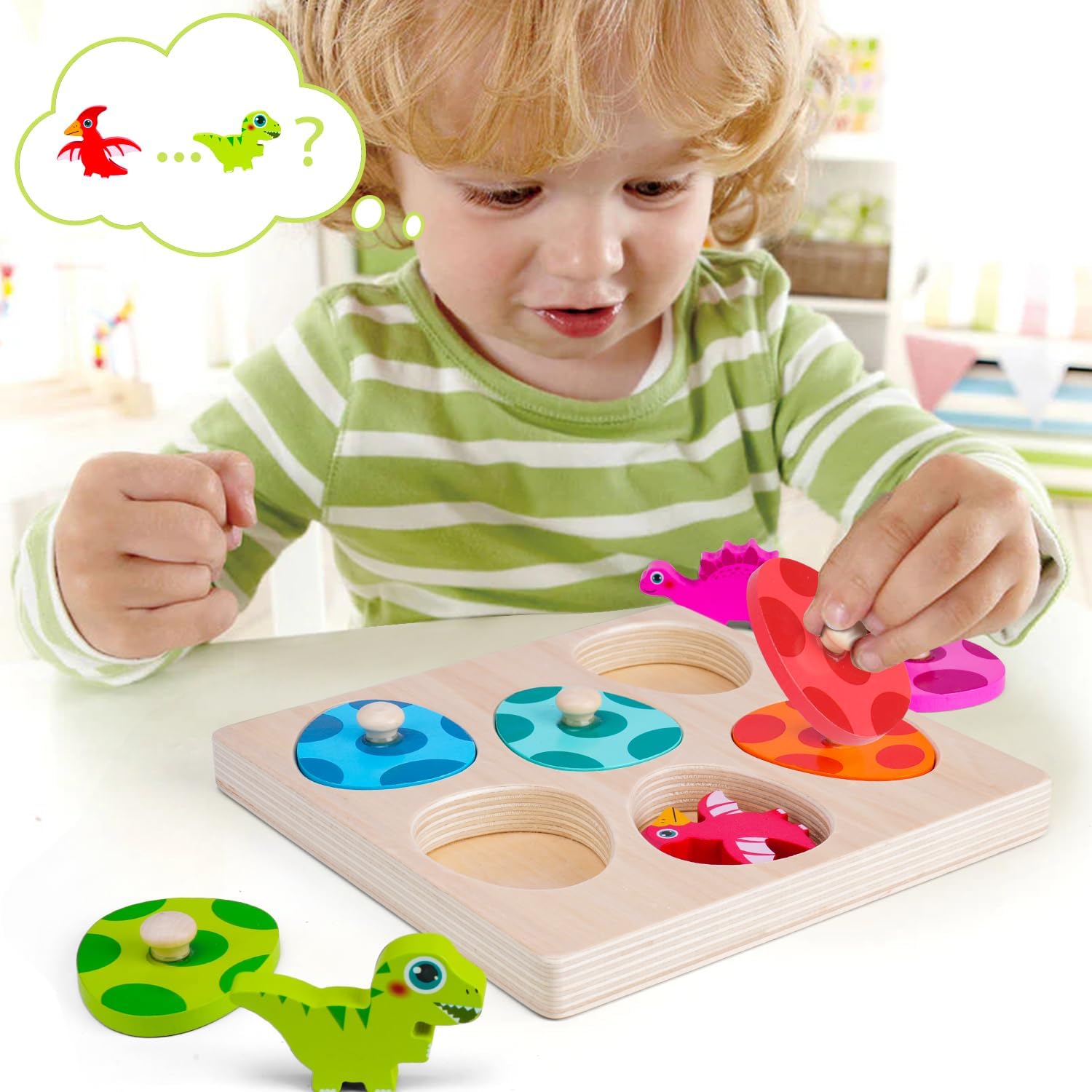 Puzzle dinosaure en bois, joue - Woodworking Hobby avis et prix